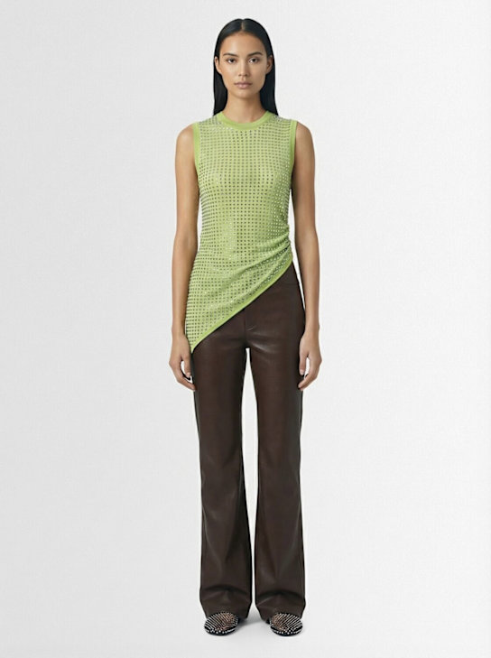 Nanushka: Pantalones de piel - women_1 | Luisa Via Roma