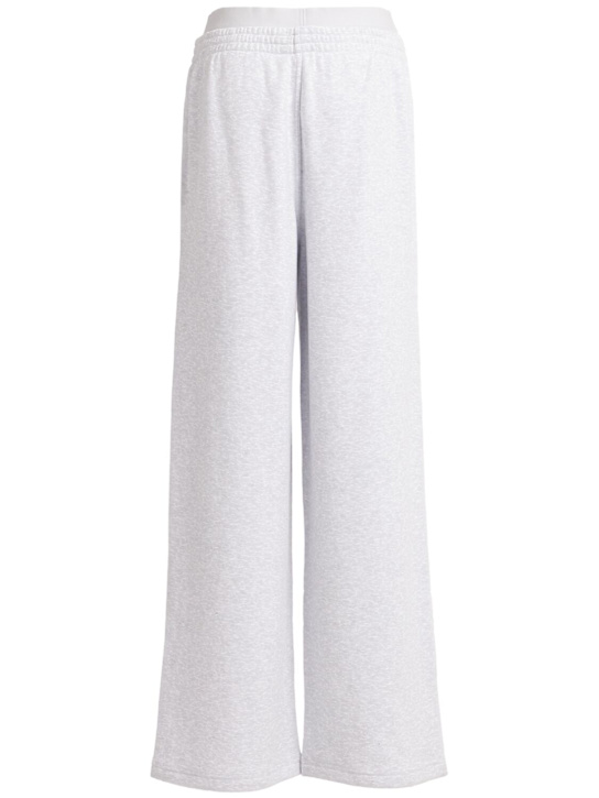 Skims: Cotton blend boxer sweatpants - Light Heather - women_1 | Luisa Via Roma