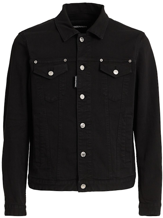 Dsquared2: Dan denim jacket - ブラック - men_0 | Luisa Via Roma