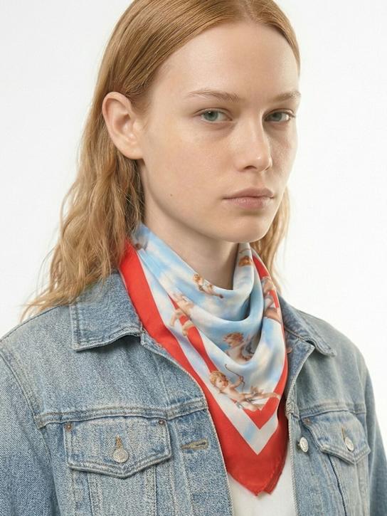 Fiorucci: Beatitudo印花绸缎丝巾 - women_1 | Luisa Via Roma
