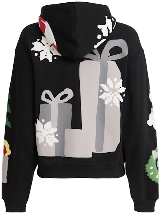 Skims: Classic cotton blend hooded sweatshirt - Onyx Gingerbrea - women_1 | Luisa Via Roma