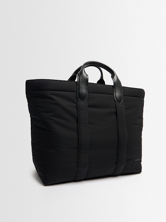 Jacquemus: Le Tote Bambino tote - Black - men_1 | Luisa Via Roma