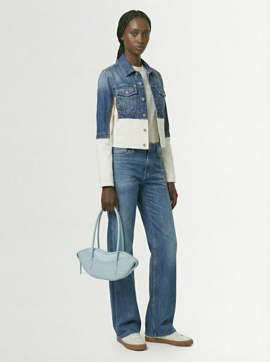 Fiorucci: Lips shoulder bag - Light Blue - women_1 | Luisa Via Roma