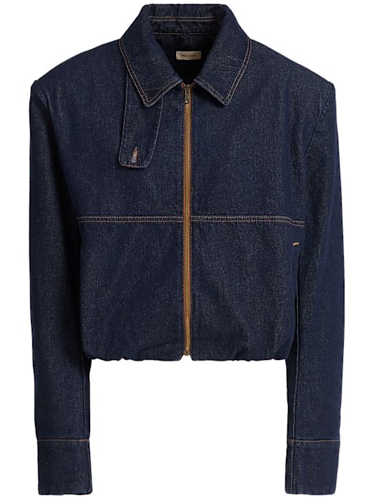 The Mannei: Denim jacket - Navy - women_0 | Luisa Via Roma
