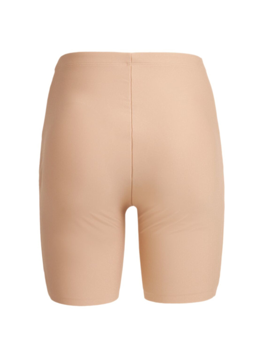 Skims: Nylon blend sculpting bike shorts - Clay - women_1 | Luisa Via Roma