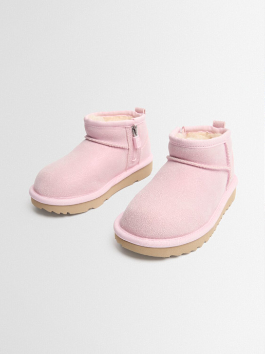 Ugg: Classic Ultra Mini shearling boots - ピンク - kids-girls_1 | Luisa Via Roma