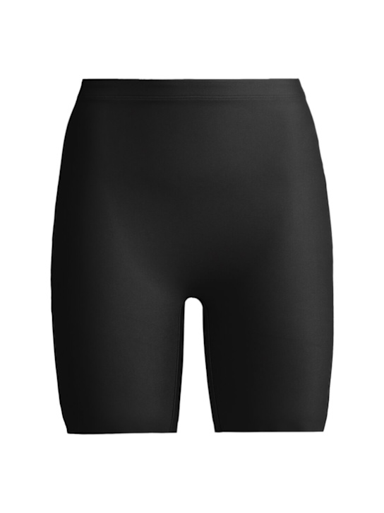 Skims: Nylon blend sculpting bike shorts - オニキス - women_0 | Luisa Via Roma