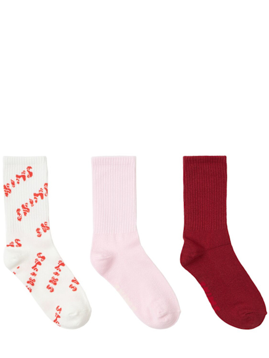 Skims: Pack of 3 ribbed socks - Marble Candy - women_0 | Luisa Via Roma