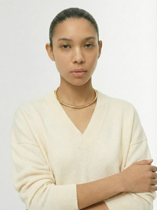 Annagreta: Diane choker necklace - Gold - women_1 | Luisa Via Roma