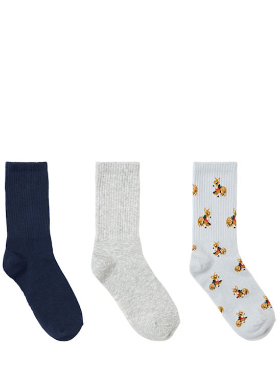 Skims: Pack of 3 ribbed socks - Zen Baby Deer - women_0 | Luisa Via Roma