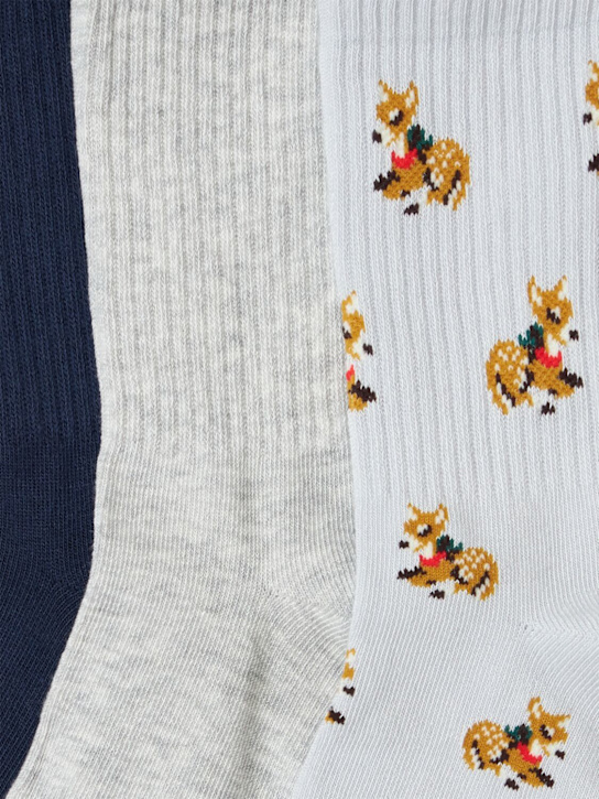 Skims: Pack of 3 ribbed socks - Zen Baby Deer - women_1 | Luisa Via Roma