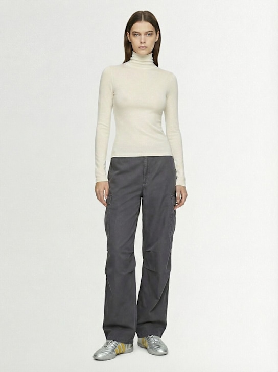 Skims: Stretch cotton turtleneck top - Marble - women_1 | Luisa Via Roma