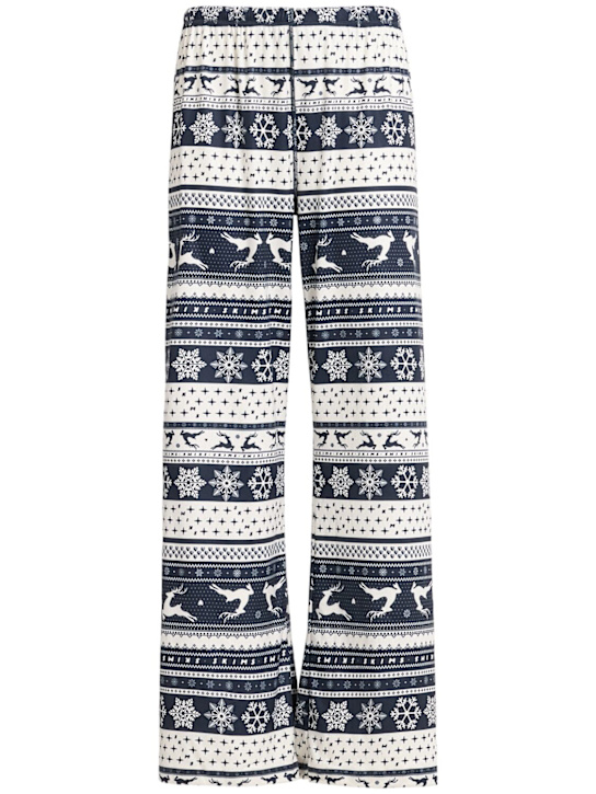 Skims: Stretch tech pajama pants - Navy Deer Fairi - women_0 | Luisa Via Roma