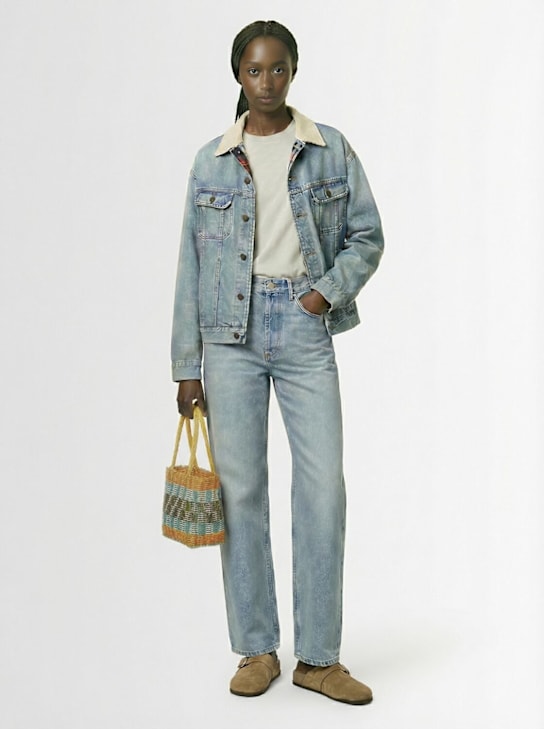 Rayas Collective: Small woven basket bag - Loco Citrus - women_1 | Luisa Via Roma