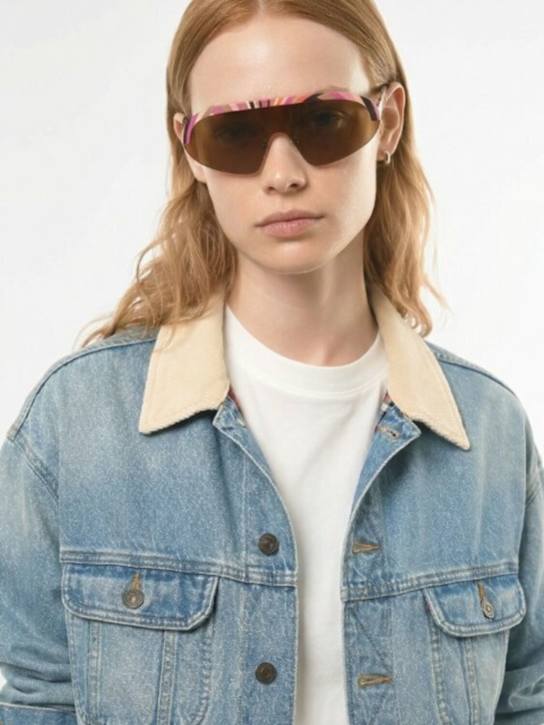 Pucci: Occhiali da sole in metallo - Roviex - women_1 | Luisa Via Roma