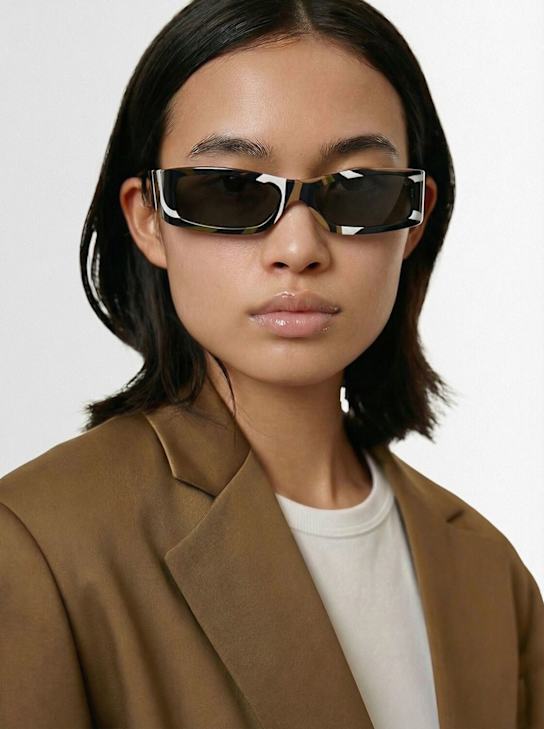 Pucci: 스퀘어 아세테이트 선글라스 - Animal - women_1 | Luisa Via Roma