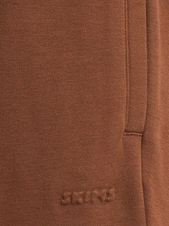 Skims: Cotton blend classic straight leg pants - Bison - women_1 | Luisa Via Roma