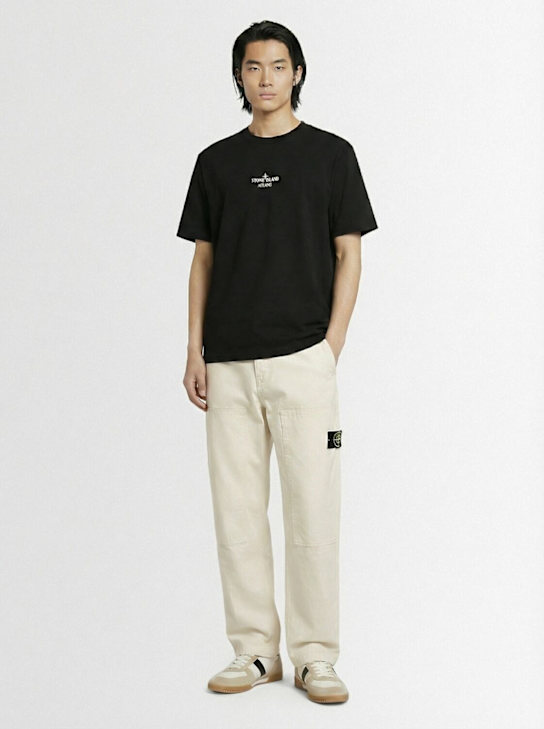 Stone Island: S/s cotton jersey t-shirt - men_1 | Luisa Via Roma