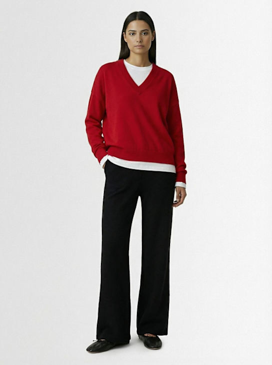 Rier: Wool pants - Black - women_1 | Luisa Via Roma