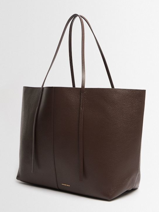 By Malene Birger: Abilla grain leather tote bag - Carafe - women_1 | Luisa Via Roma