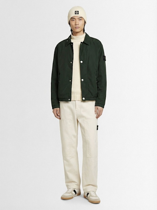 Stone Island: Light poly blend jacket - Juniper - men_1 | Luisa Via Roma