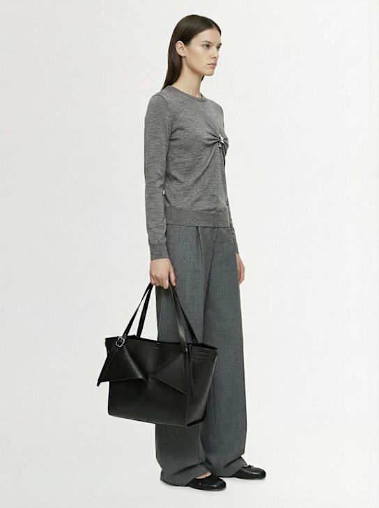 Coperni: Belt Cabas leather tote bag - women_1 | Luisa Via Roma
