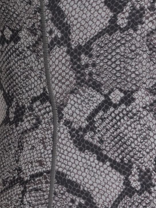 Skims: Snakeskin printed square neck bodysuit - women_1 | Luisa Via Roma