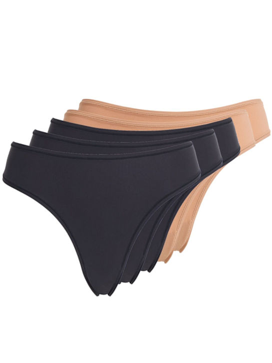 Skims: Pack of 5 thongs - Sienn And Onyx - women_0 | Luisa Via Roma