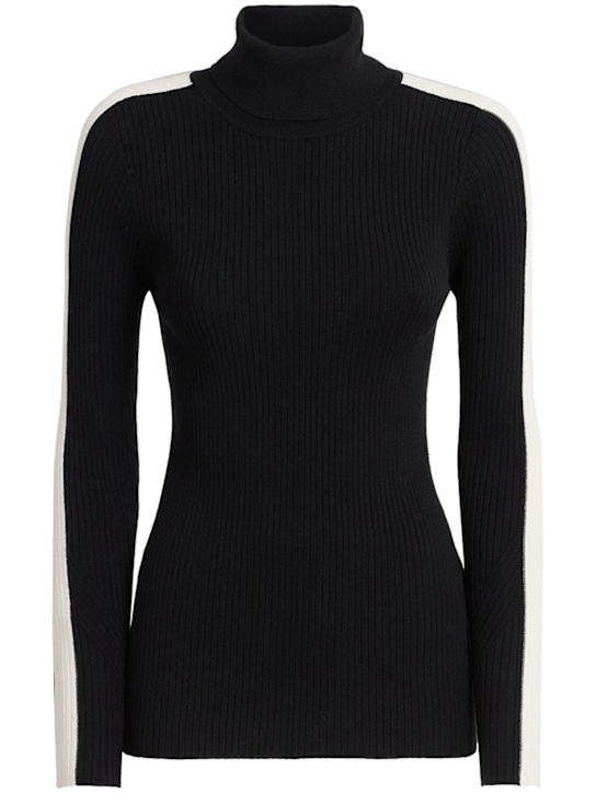 Varley: Leopold高领针织上衣 - 黑色 - women_0 | Luisa Via Roma