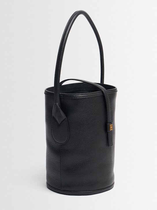 By Malene Birger: Marylle grain leather tote bag - Noir - women_1 | Luisa Via Roma