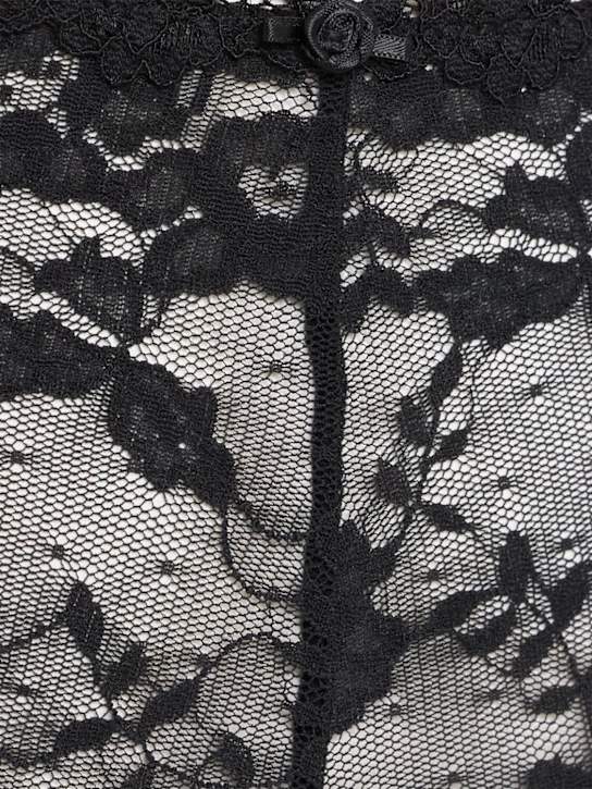 Skims: Nylon & lace boys horts - Soot - women_1 | Luisa Via Roma