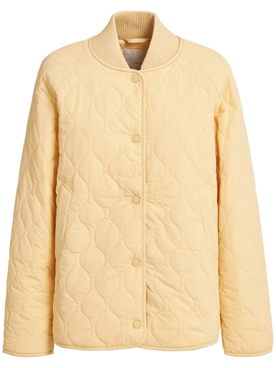 Varley: Luca quilted jacket - Reed Yellow - women_0 | Luisa Via Roma