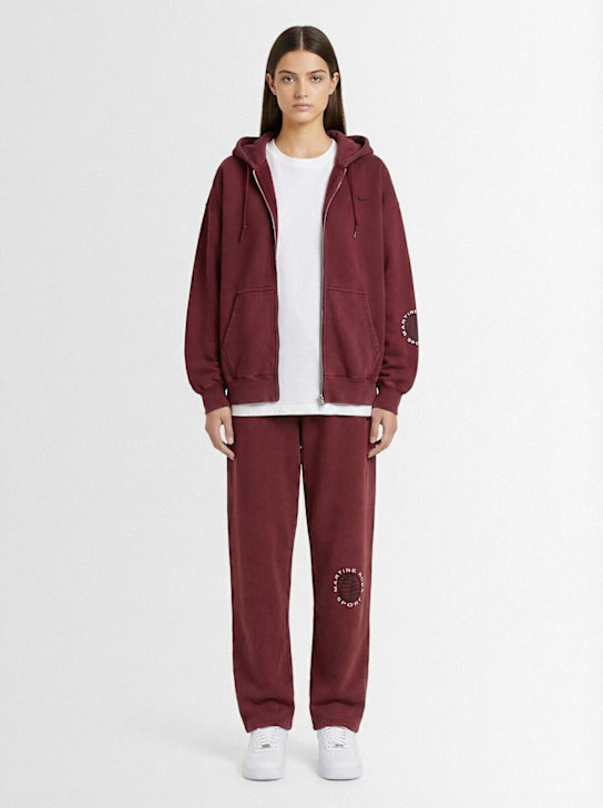 Nike: Martine Rose sweatpants - Team Crimson - women_1 | Luisa Via Roma