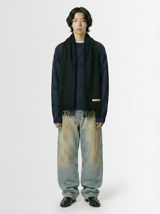 Acne Studios: Baggy Jeans „Penicillin 2023“ - Blau - men_1 | Luisa Via Roma