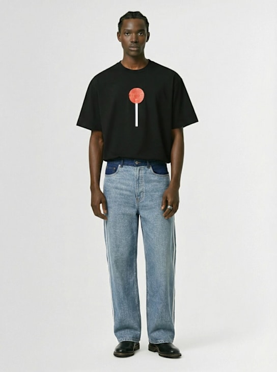 Fiorucci: Lollipop printed cotton t-shirt - men_1 | Luisa Via Roma