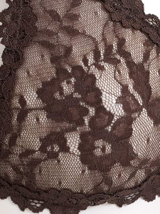 Skims: 尼龙&蕾丝三角文胸 - Espresso - women_1 | Luisa Via Roma