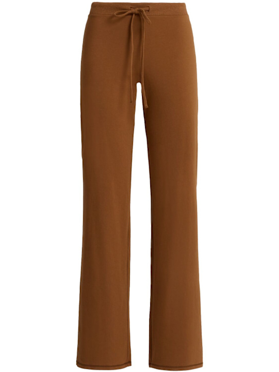 Skims: Stretch cotton straight leg sweatpants - Chai - women_0 | Luisa Via Roma