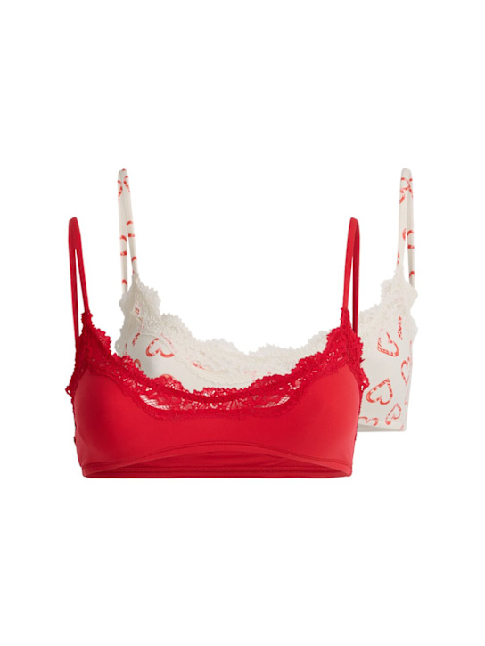 Skims: Pack of 2 scoop bralettes - Candy Heart - women_0 | Luisa Via Roma