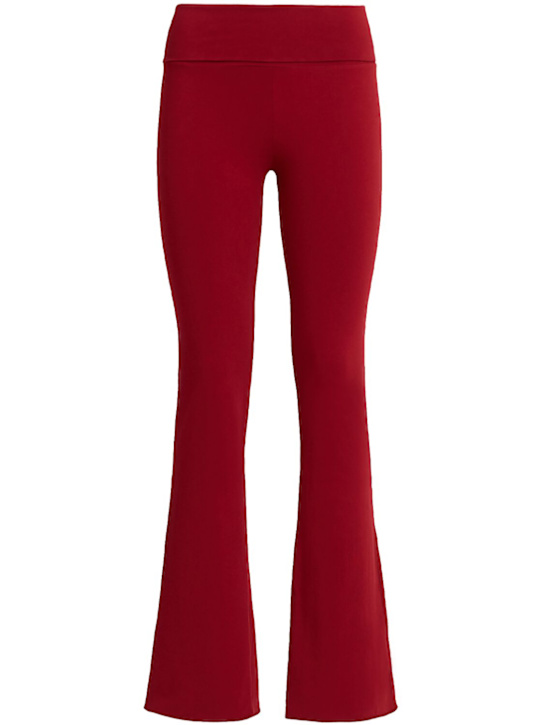 Skims: Cotton fold-over flared pants - Brick - women_0 | Luisa Via Roma