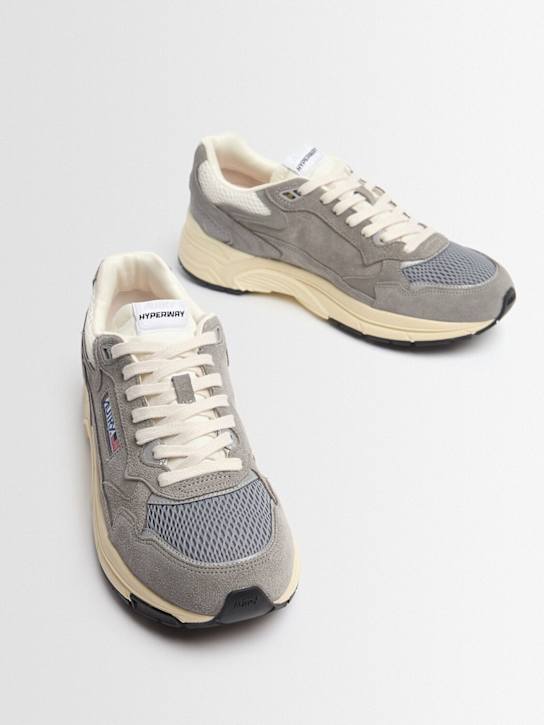 Autry: Hyperway low sneakers - Plumbeo/Silver - men_1 | Luisa Via Roma