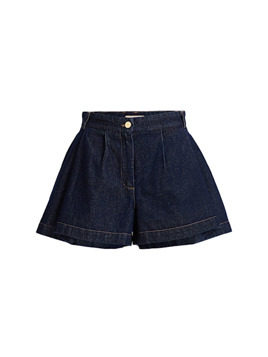 The Mannei: Denim shorts - Dunkelblau - women_0 | Luisa Via Roma