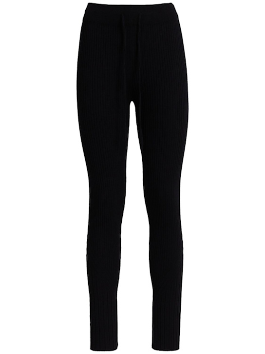 Varley: Aiden high rise knit leggings - Black - women_0 | Luisa Via Roma