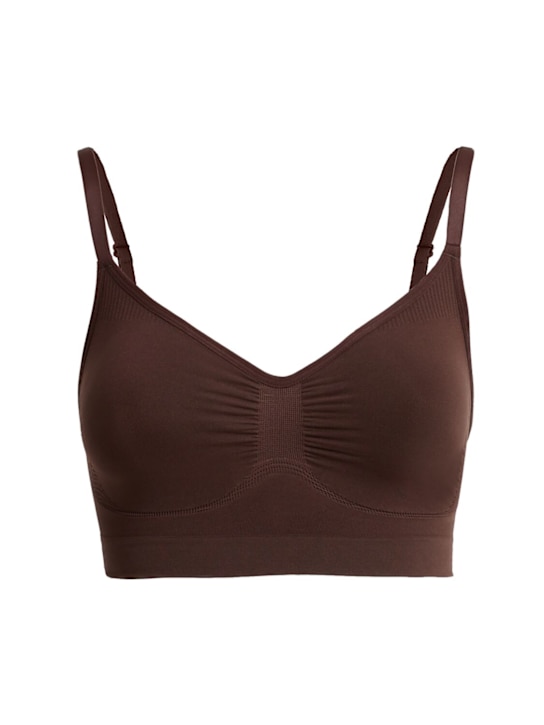 Skims: Seamless Sculpt bralette - Cocoa - women_0 | Luisa Via Roma