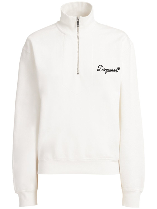 Dsquared2: D2 Signature Just Right卫衣 - 白色 - women_0 | Luisa Via Roma