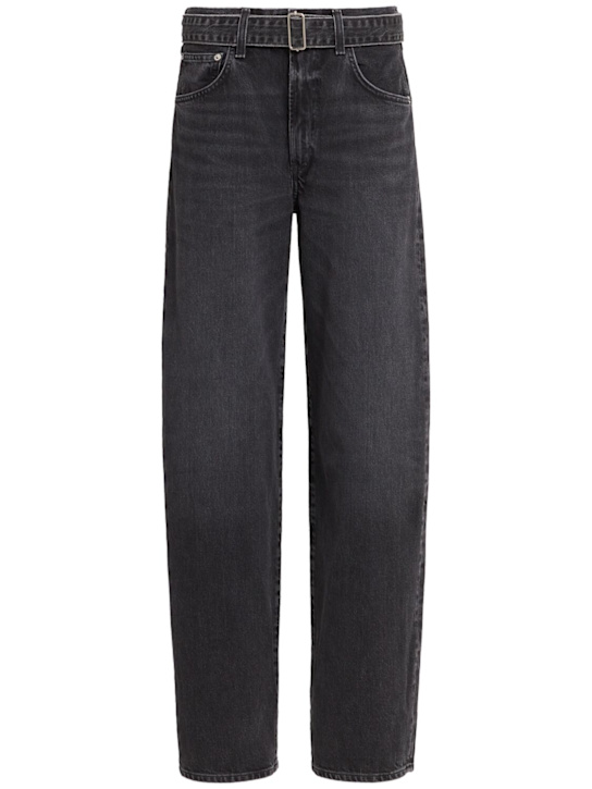 Agolde: Jeans anchos de algodón - Negro - women_0 | Luisa Via Roma