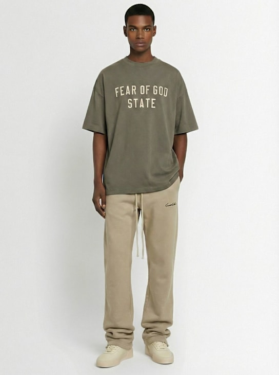 Fear of God ESSENTIALS: 90s Fit t-shirt - Moss - men_1 | Luisa Via Roma