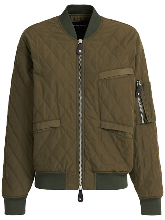 Dsquared2: Rebel D2科技织物飞行员夹克 - Military Green - women_0 | Luisa Via Roma