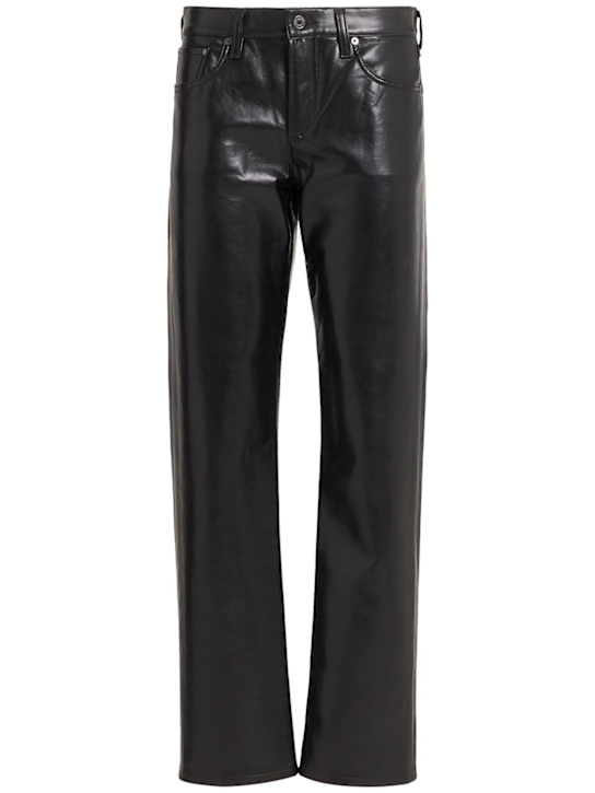 Agolde: 低腰修身长裤 - 黑色 - women_0 | Luisa Via Roma