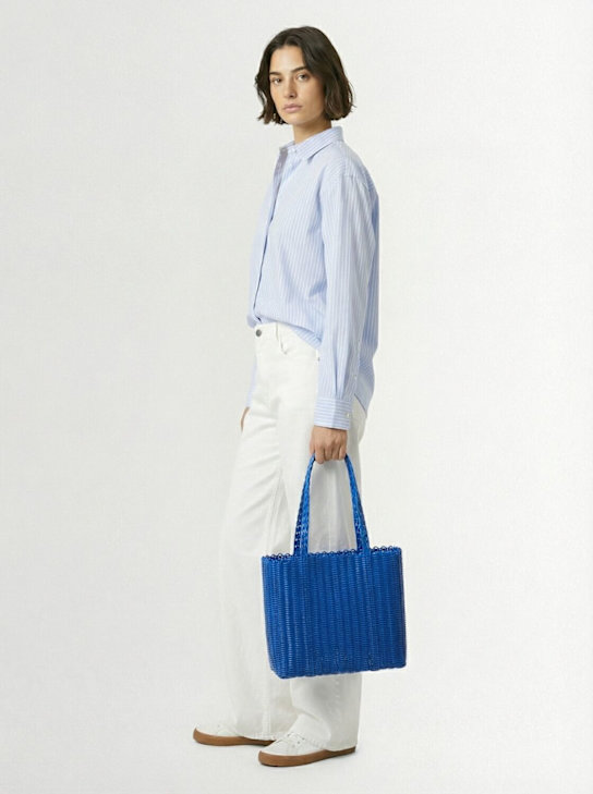 Rayas Collective: Large woven basket bag - Yves K - women_1 | Luisa Via Roma