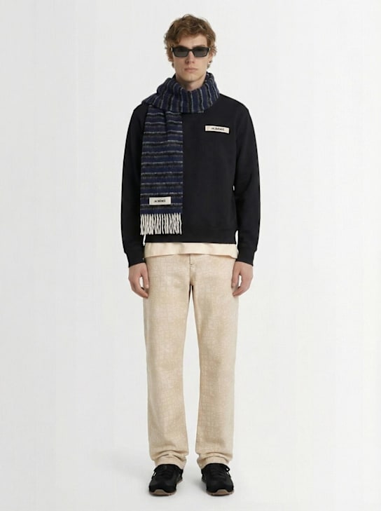 Jacquemus: Le Tshirt Gros Grain cotton ls  t-shirt - men_1 | Luisa Via Roma